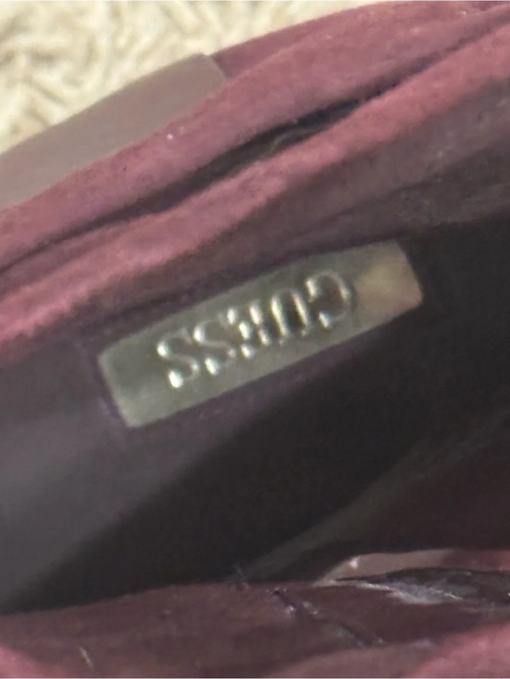 Guess Burgundy Pointed-Toe Stiletto Ankle Boots